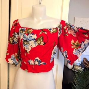 Band of Gypsies Floral Crop Top
